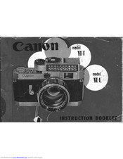 Canon VI-L Instruction Booklet