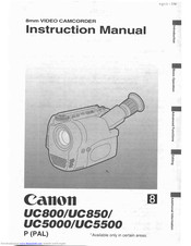 canon uc 5000 8mm video camcorder