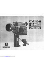 Canon Canosound 514XL-S Instructions Manual