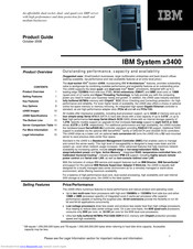 IBM x3400 Product Manual