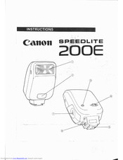 Canon Speedlite 200E Instructions Manual