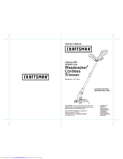 Craftsman Weedwacker Cordless Trimmer 172.71816 Operator's Manual