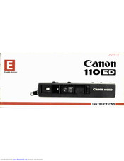 Canon 110 ED 20 Instructions Manual