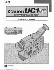 Canon UC X 1 Hi Instruction Manual