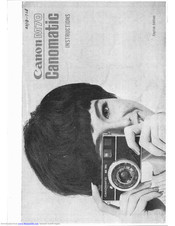 Canon Canomatic M70 Instructions Manual