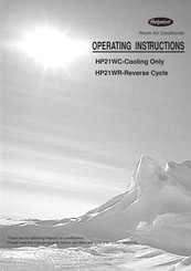 Hotpoint HP21WR-Reverse Cycle Operating Instructions Manual