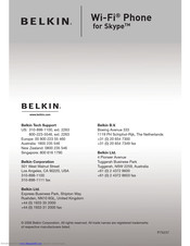 Belkin Wi-Fi Phone User Manual