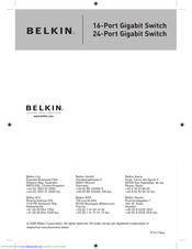 Belkin 24-Port Gigabit Switch User Manual