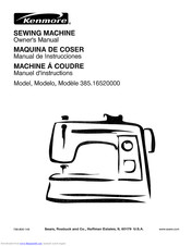 Kenmore Kenmore 385.16520000 Owner's Manual