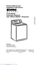 Kenmore Kenmore Electronic Three-Speed Automatic Washers Owner's Manual & Installation Instructions
