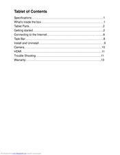 Global Phoenix MID M1050S User Manual