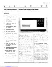 Radionics D636A Installation Instructions Manual