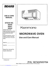 Kenmore Kenmore 89941 Use & Care Manual