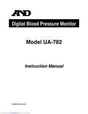 A&D UA-782 Instruction Manual
