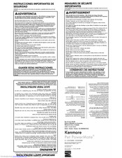 KENMORE Pet PowerMate 116.C85SPDEE3V022 Use & Care Manual