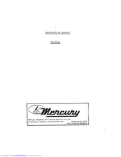 Mercury AD-8114 Instruction Manual