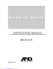 A&D AD-6121A Instruction Manual