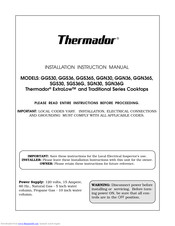Thermador GGS30 Installation Instructions Manual