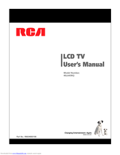 RCA 40LA45RQ User Manual