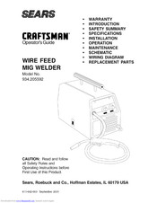 Craftsman 934.205592 Operator's Manual