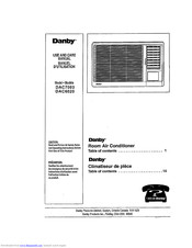DANBY DAC6020 Use And Care Manual