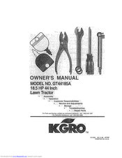 KGRO GT44185A Owner's Manual