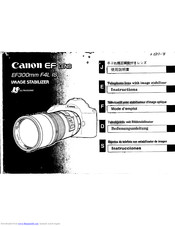 Canon EF 300 mm F4L IS Instructions Manual