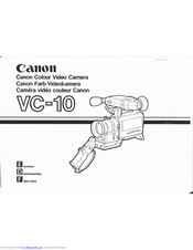 Canon VC 10 Instructions Manual