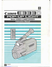 Canon E 333 D Pop-Up Light Instruction Manual