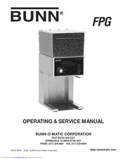 Bunn FPG Operating & Service Manual