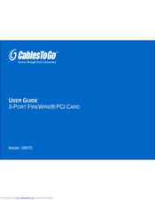 Cables to Go 29970 User Manual