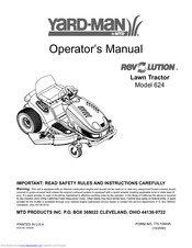 Yard-Man Revolution 624 Operator's Manual