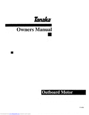 TANAKA 945601 - TOB 120 Owner's Manual