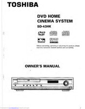Toshiba SD-43HK Owner's Manual