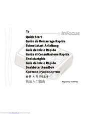 InFocus X9 Quick Start Manual