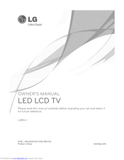 LG 60LM9600-TA Owner's Manual