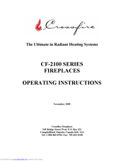 Crossfire CF-2100 SERIES Operating Instructions