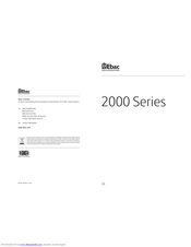 Ebac 2000 Series Manual