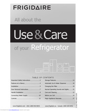 Frigidaire Refrigerator Use & Care Manual