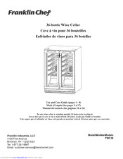 FRANKLIN CHEF FWC36 Use And Care Manual