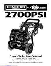Generac Power Systems 2700 PSI 1676-0 Owner's Manual