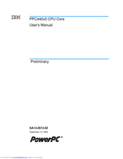 IBM PPC440X5 CPU Core User Manual