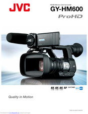 JVC ProHD GY-HM600 Owner's Manual