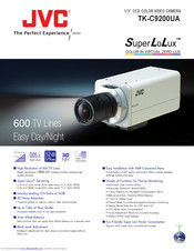 JVC SLL TK-C9200UA Owner's Manual
