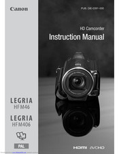 Canon LEGRIA HFM46 Instruction Manual