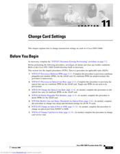 Cisco NTP-E157 Change Card Settings
