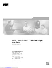 Cisco 12000/10720 User Manual