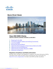 Cisco ASA 5512-X Quick Start Manual