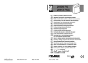 Dahle Dahle 20112 PSC Operating Instructions Manual