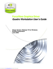 Nvidia Quadro Workstation User Manual